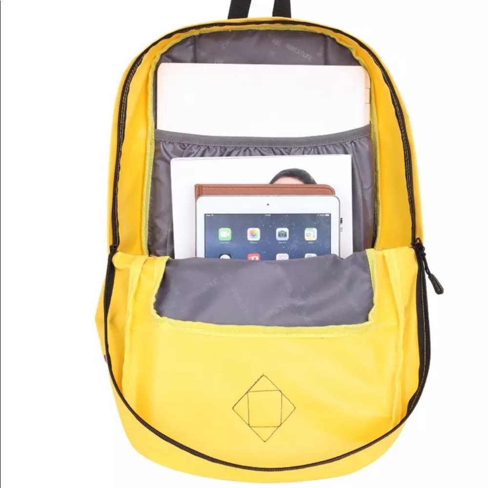 New BESTLIFE Laptop Backpack Yellow High 15.6 Computer 24L Capacity - Picture 5 of 6
